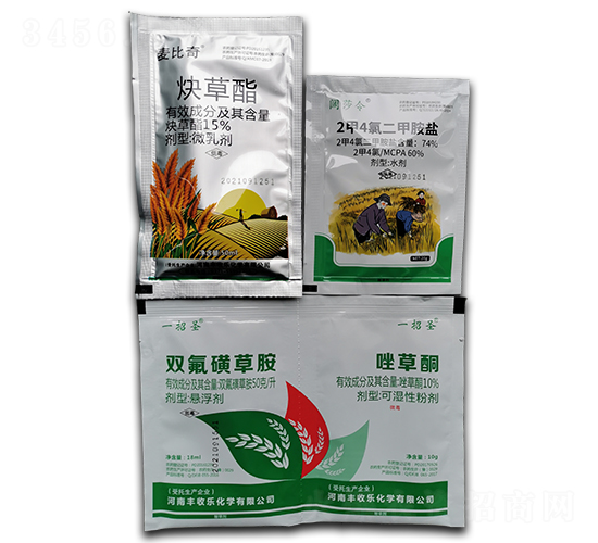 雙氟磺草胺+唑草酮+2甲4氯二甲胺鹽+炔草酯-豐收樂(lè)