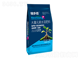 大量元素水溶肥料15-5-30+海藻酸-稼多倍-海潤(rùn)豐